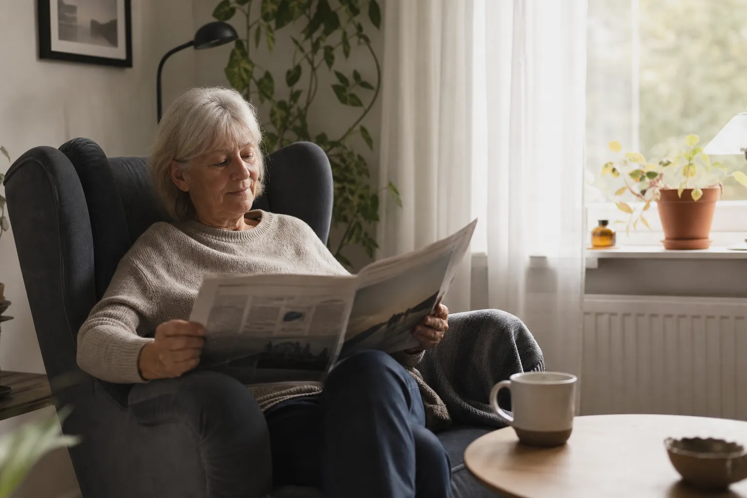 Uppslag ur en damtidning med reportage om livsstil, hem och vardag