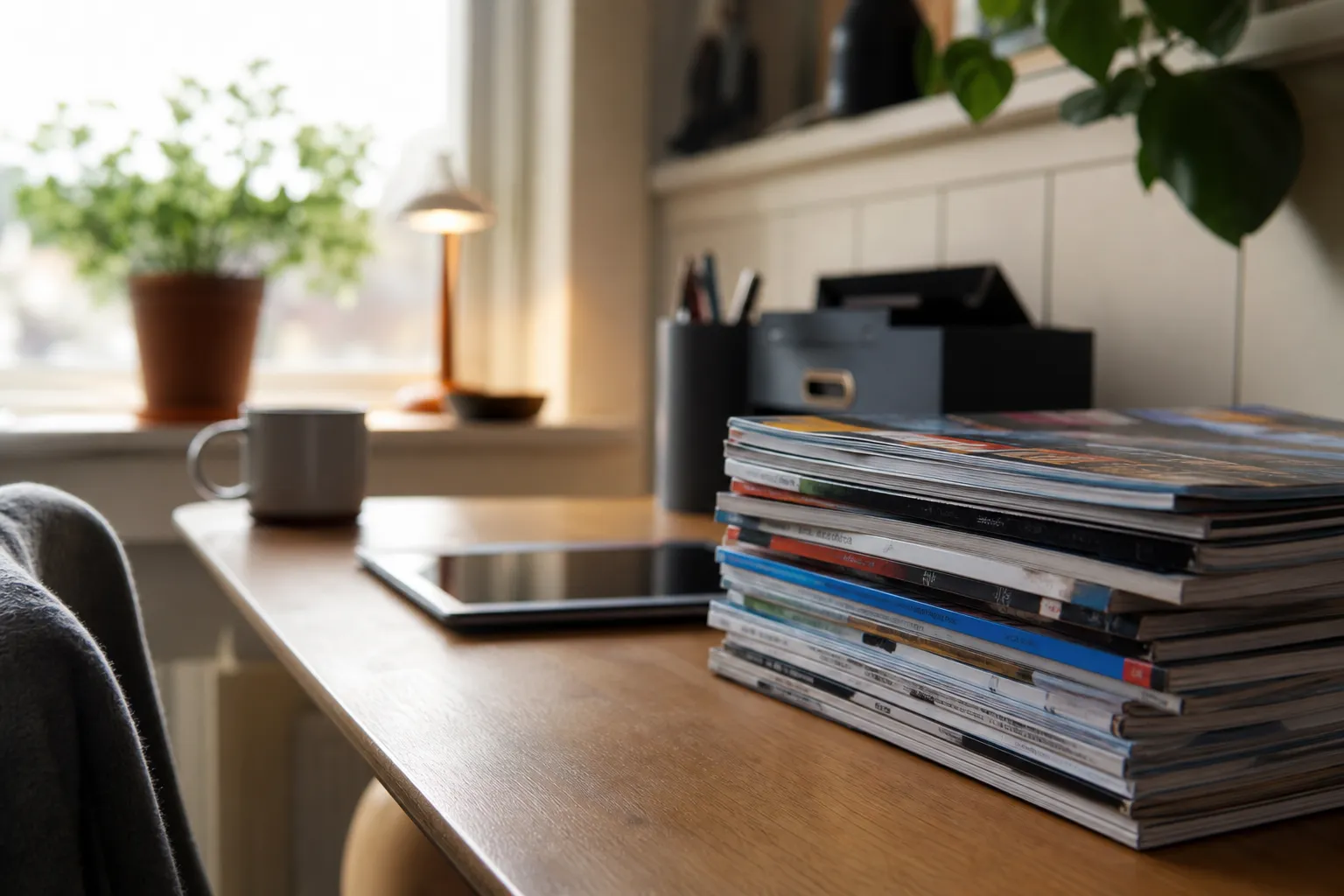 Uppslag ur en datortidning med reportage om dator och IT
