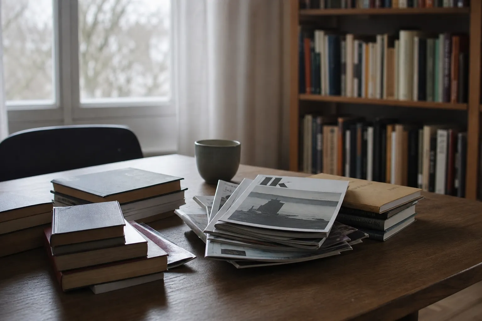Uppslag ur en kulturtidskrift med essä och litteraturkritik