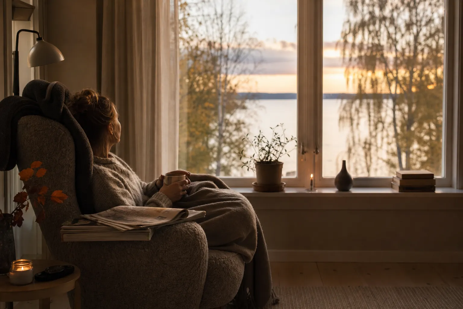 En dagstidning och ett magasin sida vid sida på ett köksbord
