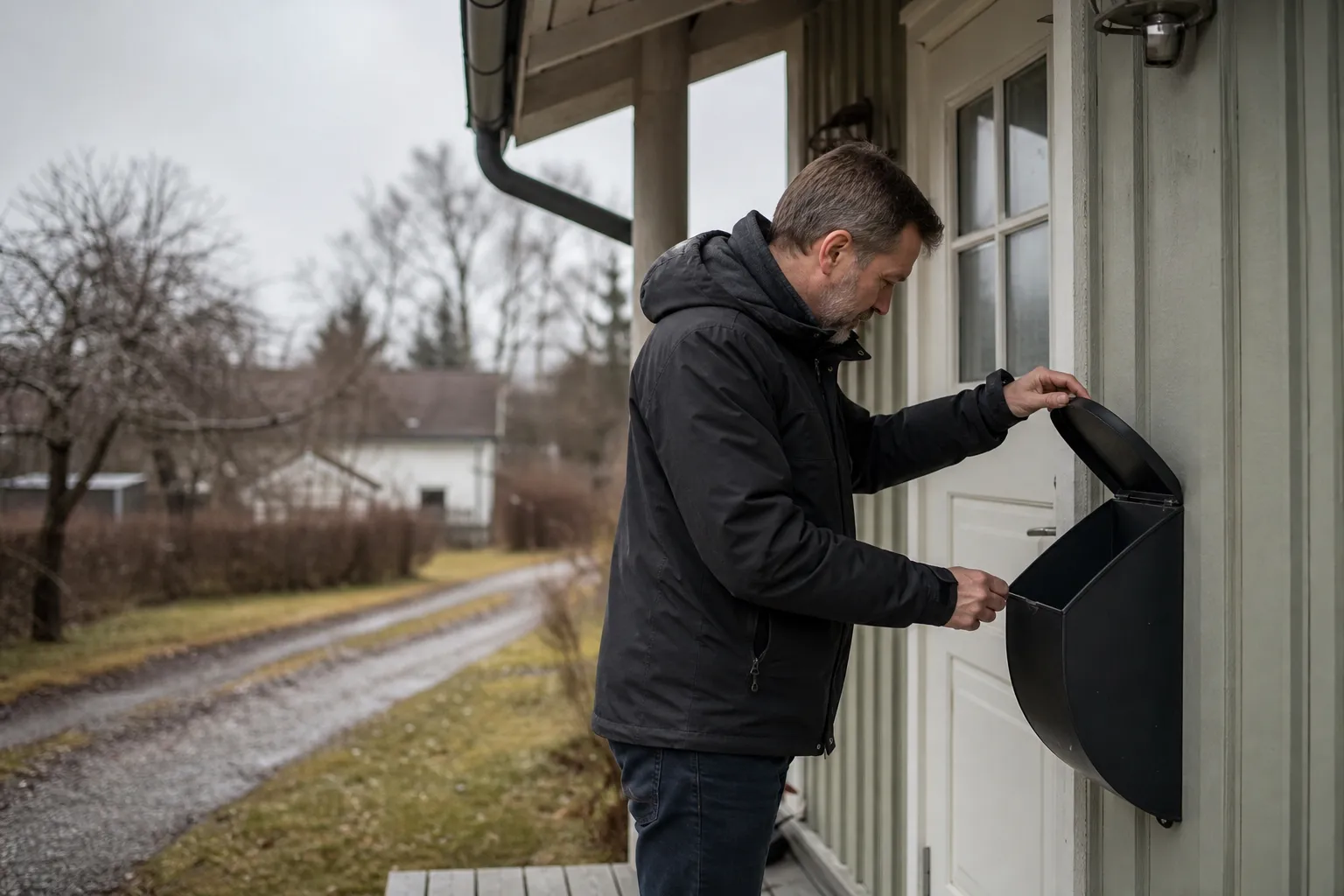 En tom brevlåda som symboliserar en utebliven tidningsleverans